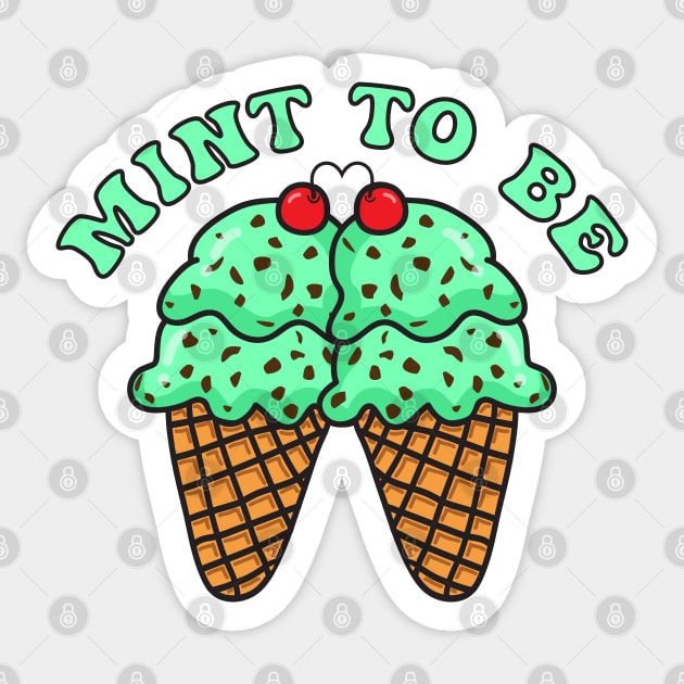 Mint to Be - Funny Valentines Day Sticker by skauff